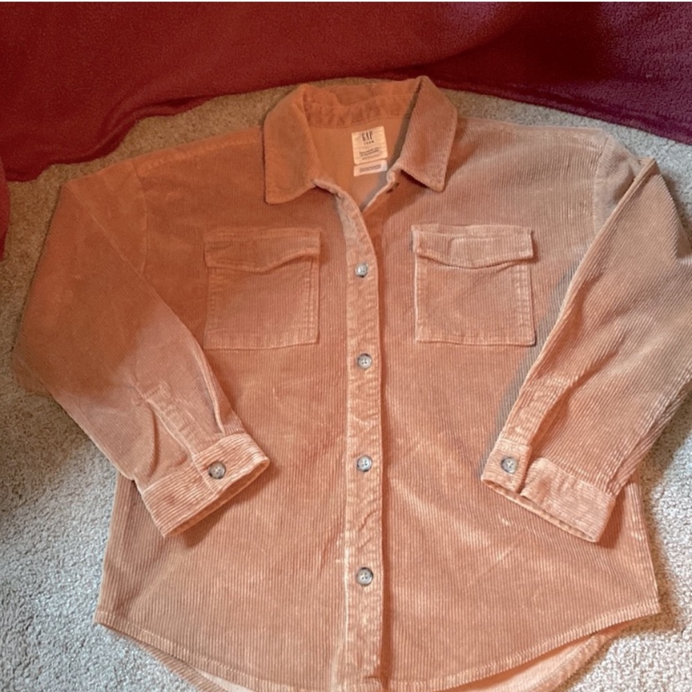 gap corduroy shirt jacket shacket